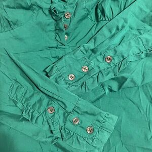 Zara Emerald Green Blouse